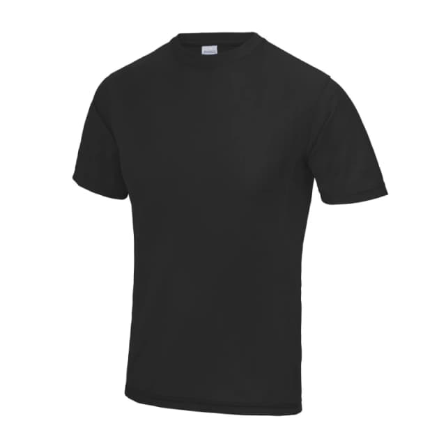 Just Cool Just Cool Men AWDis Supercool Performance T-Shirt in Black Size: Small Black S Male 5063470436514