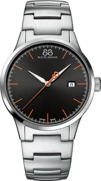 88 Rue Du Rhone Watch Rive 41mm Mens - Black RDR-054