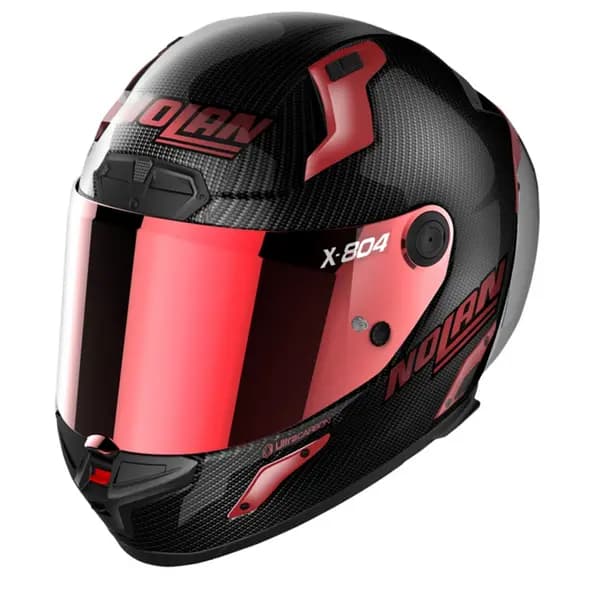 Nolan X-804 RS Ultra Carbon Iridium Edit 005 Black Red Full Face Helmet Size M