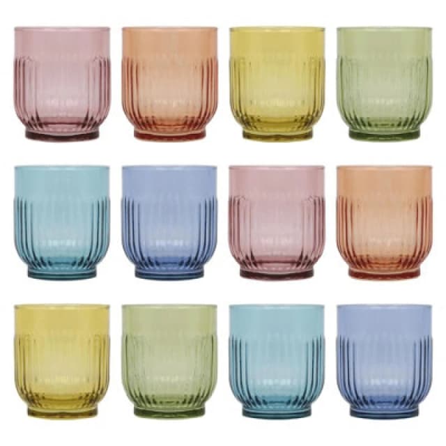 LAV Glassware Lav Tokyo Whisky Glasses - 330Ml - Full Colour - Pack Of 12