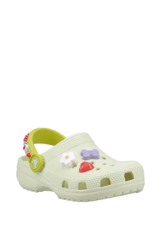 Crocs Classic Friendship Bracelet Cg T girls's Children's Clogs (Shoes) in Green