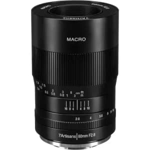 7artisans Photoelectric 60mm f/2.8 Macro Lens for Fujifilm X Mount - Black