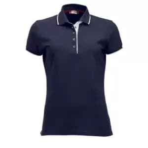 Clique Womens/Ladies Seattle Polo Shirt (L) (Dark Navy)
