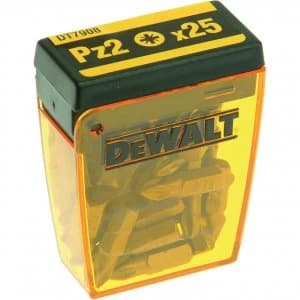 DEWALT Pozi Screwdriver Bits PZ2 25mm Pack of 25
