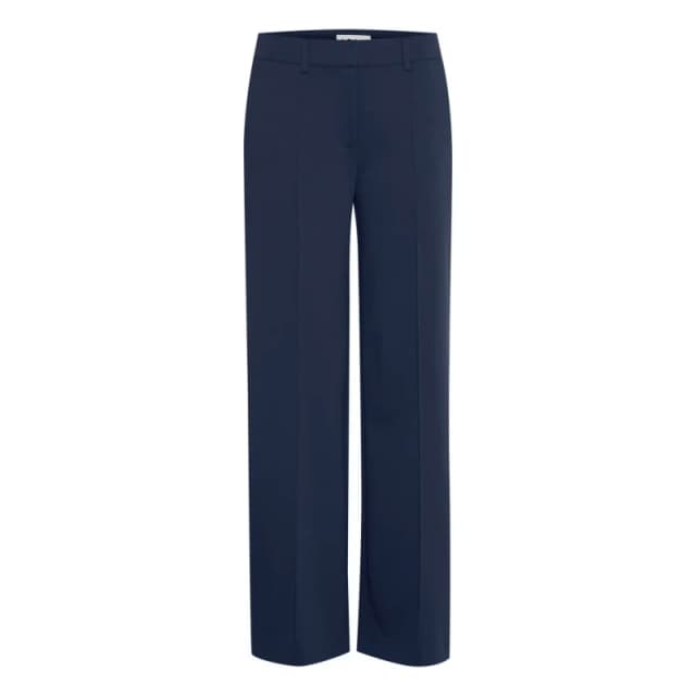 Ichi Womens wide-leg Trousers Ichi Kate Bleu Female S