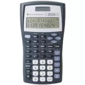 Texas Instruments TI-30 X IIS CAS calculator Black, Silver Display (digits): 11 solar-powered, battery-powered (W x H x D) 82 x 19 x 155 mm