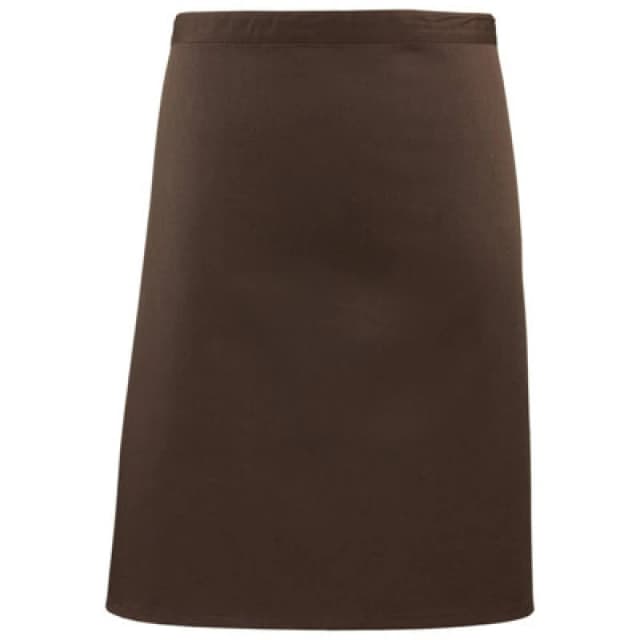 Premier Premier Colours Mid Length Apron in Brown Brown One Size Unisex 5063470681518