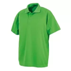 Spiro Impact Mens Performance Aircool Polo T-Shirt (M) (Lime)