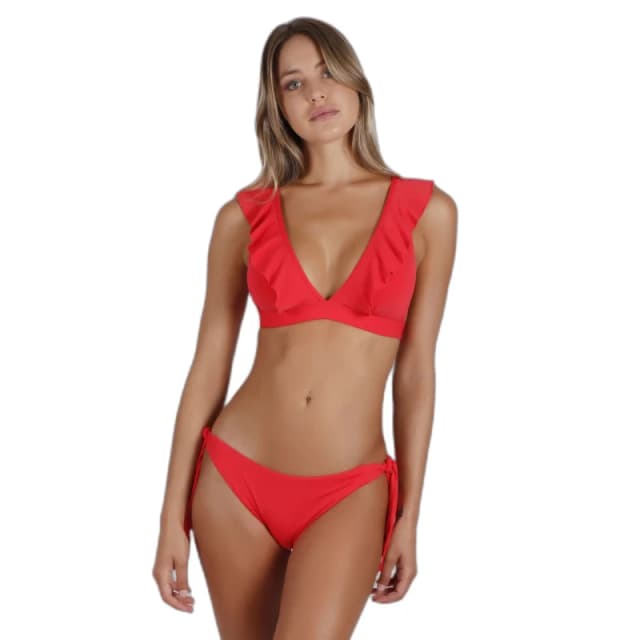 2 Piece triangle swimsuit For Her Admas Summer Frill Rouge Female 46