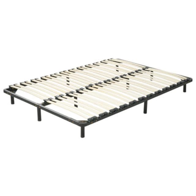 Beliani Freestanding Slatted Bed Base Combourg 160 X 200 Cm (Eu King Size)