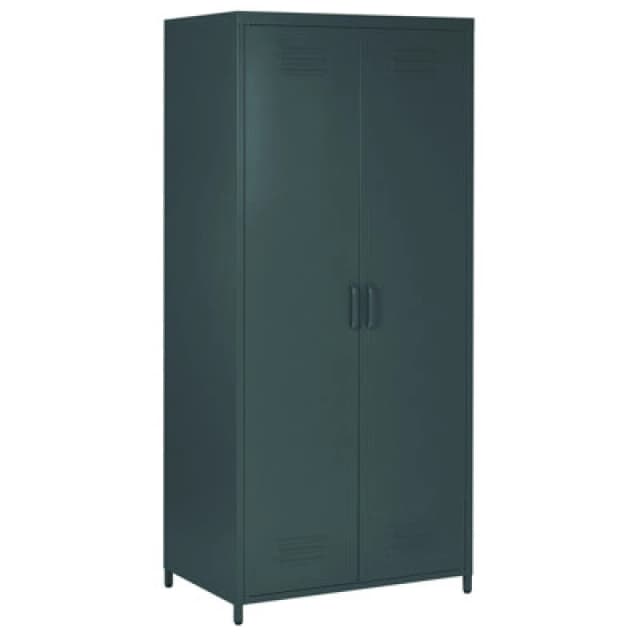 Beliani Storage Unit Varna Metal Dark Grey