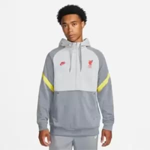 Nike Liverpool FC Travel Fleece Hoodie Mens - Grey