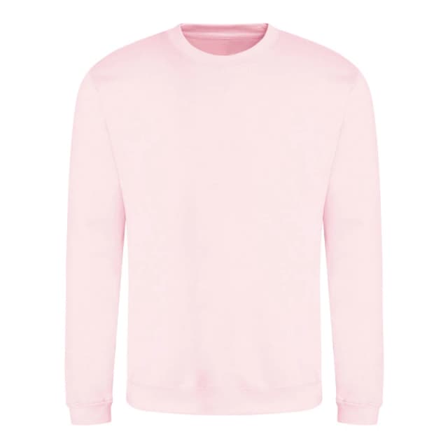 AWDis AWDis Just Hoods Crew Neck Plain Sweatshirt (280 GSM) in Baby Pink Size: X-Small Baby Pink XS Unisex 5055805497826