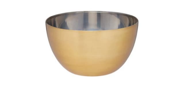 Masterclass Stainless Steel Brass Finish 21cm Mixing Bowl Gold