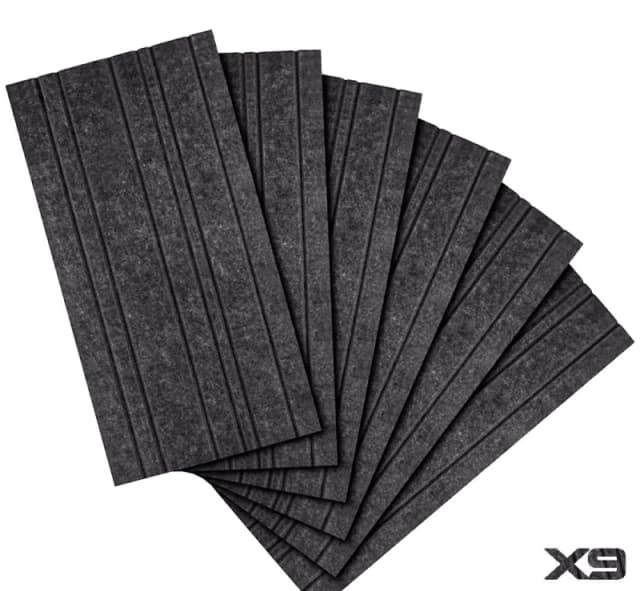 streamplify ACOUSTIC PANELS 9 Pack of Acoustic Panelling - Grey