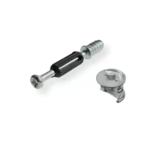 Moderix Set Furniture Cabinet Fixing Screw Cam Locking with Dowel - Height 12mm,