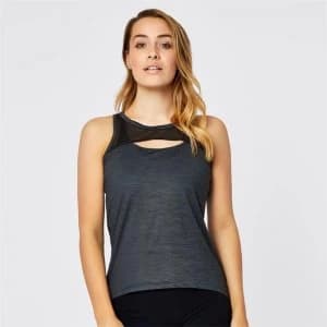 USA Pro Mesh Tank Top Ladies - Charcoal