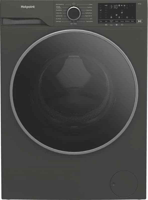 Hotpoint HBD8680GANTI Washer Dryer in Manhattan Grey 1400 Spin 8kg 6kg