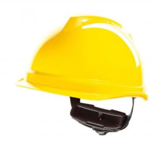 MSA V - Gard 520 Peakless Safety Helmet Yellow