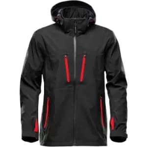 Stormtech Mens Soft Shell Jacket (3XL) (Black/Bright Red)