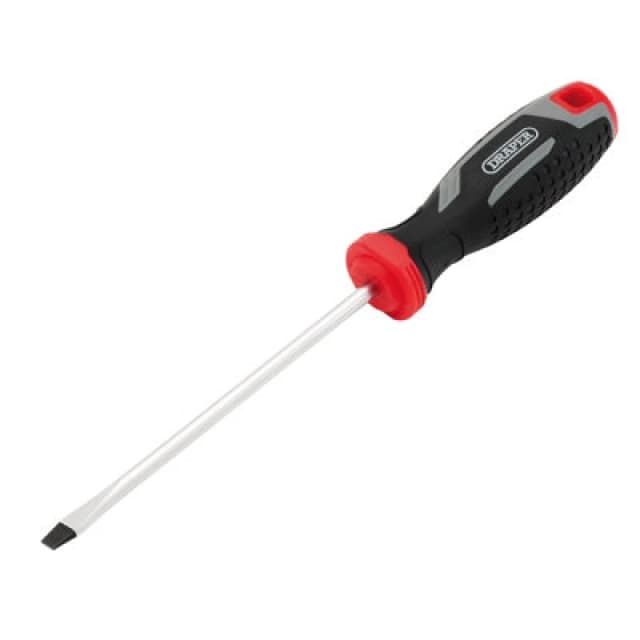 Draper 13388 Slotted Soft Grip Screwdriver, SL5.5 x 125mm 13388