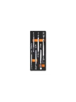 Beta Tools M79 6pc Swivel End Socket Wrench Set in Soft Tray for Roller Cabs