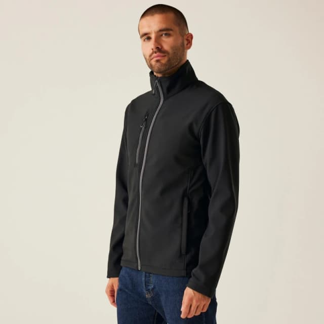Regatta Mens H/M Softshell Jacket Black male XS