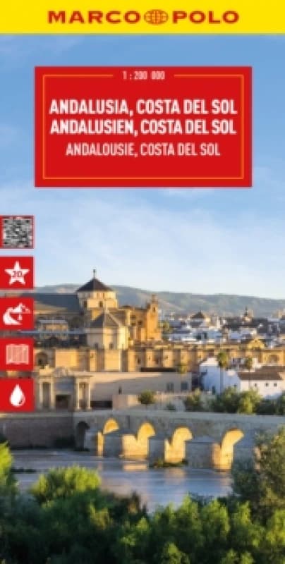 Andalusia, Costa Del Sol, Seville, Cordoba, Granada Marco Polo Map Sheet map, folded
