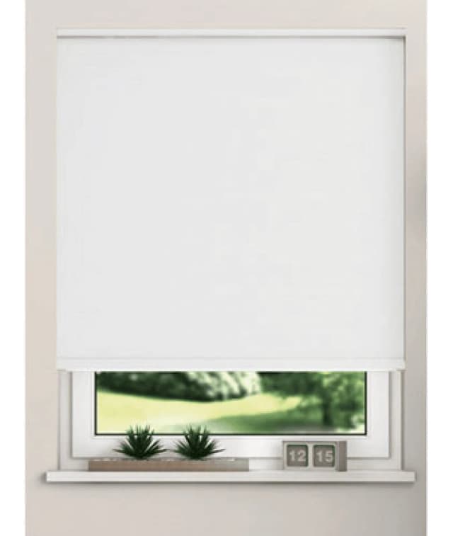 Thermal Blackout Roller Blinds 175Cm Drop X Width 50Cm White