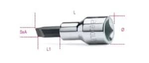 Beta Tools 920LP 1/2" Sq Dr Slotted/Flat Bit Socket Driver 1 x 5.5mm 009200452