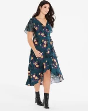 Oasis Curve Freida Wrap Dress