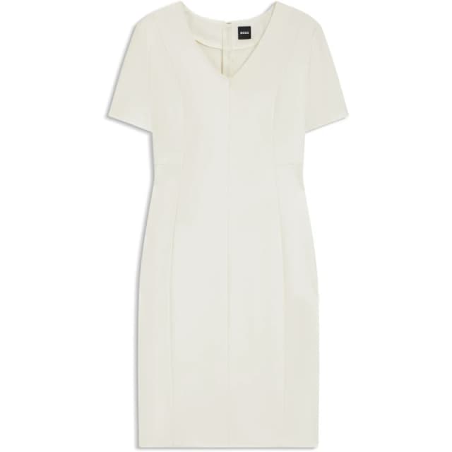 Boss Womens Damaisa Wrap Dress Open White female 4 (XXS)