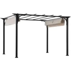 Steel/Fabric Pergola giona - 363cm x 277cm
