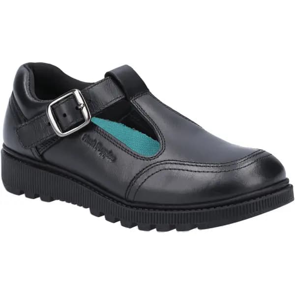 Hush Puppies Womens Kerry Mary Jane Leather School Shoes UK Size 4 (EU 37) Black HUS758-BLACK-4