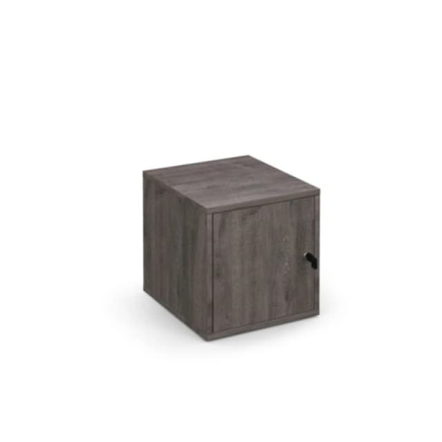 Flux Modular Storage Single Box Locker - Grey Oak
