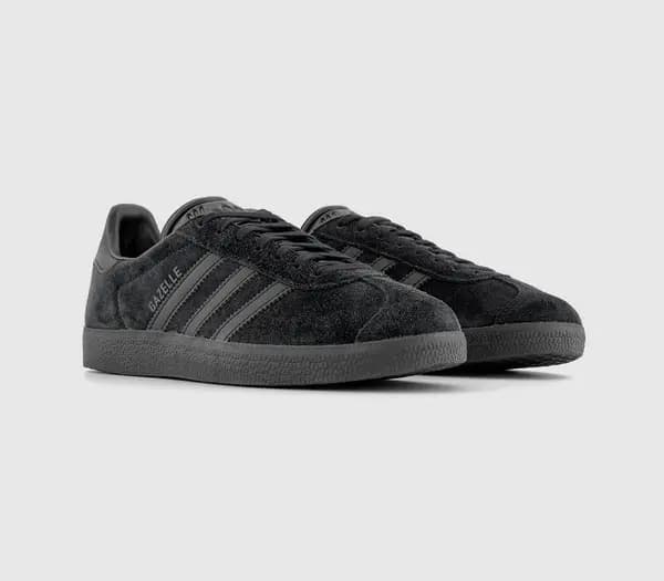 Adidas Unisex Gazelle Core Black Trainers, Size: 5