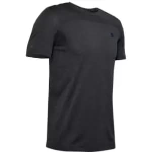 Under Armour Armour Rush Seamless Fitted T Shirt Mens - Black
