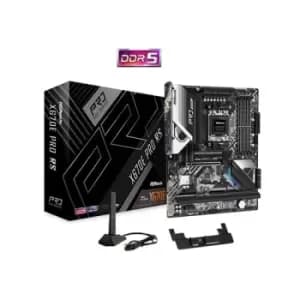 ASRock X670E Pro RS Motherboard AMD Socket AM5 4x DDR5 DIMMs ATX PCIe 5.0 x16 Blazing M.2 PCIe Gen5x4 USB 3.2 Type-C Realtek 2.5G LAN 802.11ax WiFi 6E