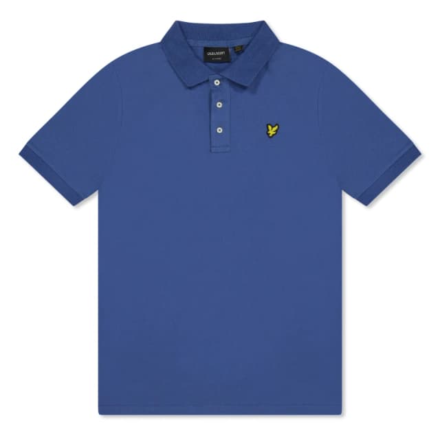 Lyle and Scott Kids Short Sleeve Polo Shirt Cornflower Z411 male 8-9Y