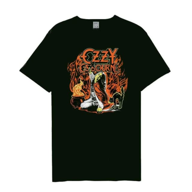 Amplified Amplified Men Blizzard Of Halloween Ozzy Osbourne T-Shirt in Black Size: X-Small Black XS Male 5063852065899