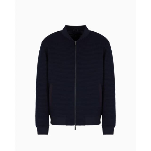 Armani Exchange Mens Full Zip Fleece Navy UB101 male S