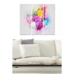 MDF2737269 Multicolor Decorative MDF Painting (3 Pieces)