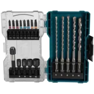 Makita 18 Piece SDS Plus Drill and Screwdriver Bit Set
