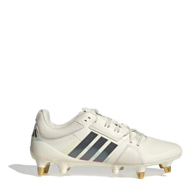 adidas RS15 Avaglide Womens Soft Ground Rugby Boots White/Black female 4 (36.7)