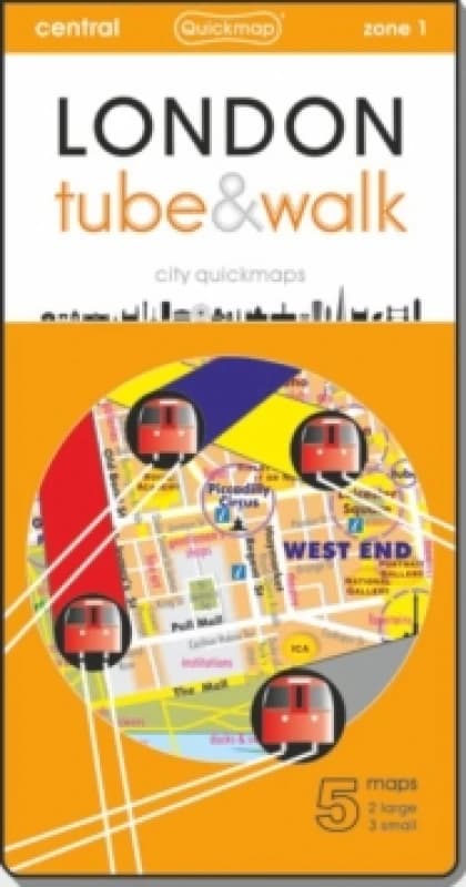 London tube & walk : attractions, routes, parks, iconic buildings Sheet map, folded