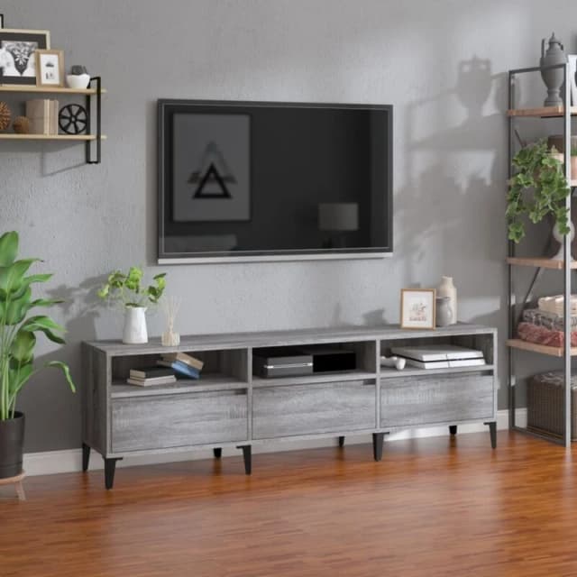 Vidaxl TV Cabinet Grey Sonoma 150X30X44.5cm Engineered Wood