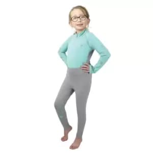 Hy Childrens/Kids DynaMizs Ecliptic Base Layer Top (11-12 Years) (Mint/Grey)