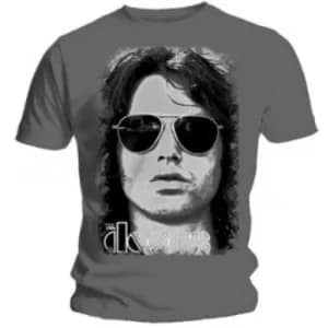 The Doors Summer Glare Mens Grey T Shirt: Large