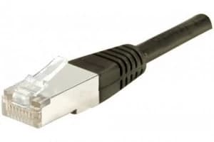 15m RJ45 Cat6 FUTP Black Cable