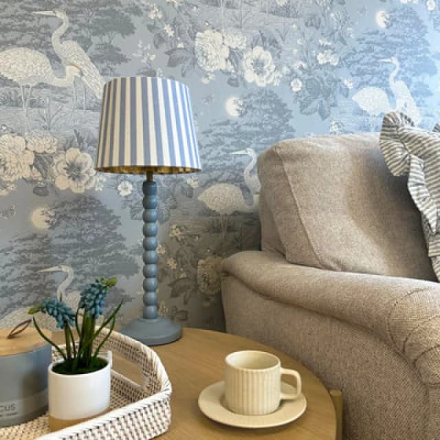 Belgravia Decor Izumi Blue Wallpaper
